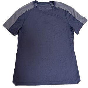 Lululemon Shirt Mens Blue Short Sleeve Athletic Casual Crew Neck Size M